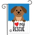 thumbnail image 2 of I love Rescue Garden Flag, 2 of 3