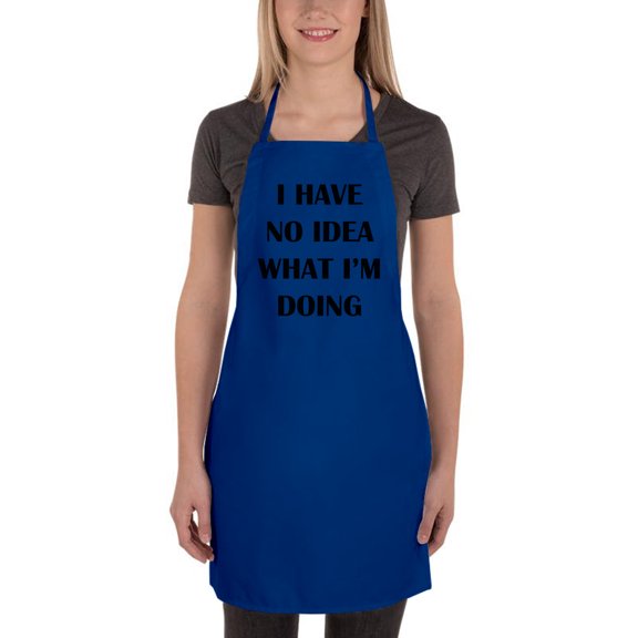 Awkward Styles Adjustable Unisex Bib Apron - I Have No Idea What I'm Doing - Funny Design Apron
