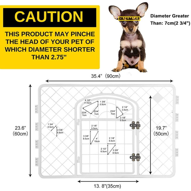 BestPet Parc pour Animaux Domestiques 8 Panneaux Intérieur Extérieur Pliant  Métal Protable Chiot Exercice Stylo Chien Clôture, 40 