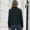 thumbnail image 4 of Resicozy Womens Fashion Cropped Jacket Corduroy Button Down Long Sleeve Coats Lightweight Plain Jackets with Pockets 2026 Dark Gray S, 4 of 4