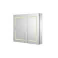 thumbnail image 3 of Croydex Sabine Illuminated 2 Door Medicine Cabinet Easy Installation (30x26in), 3 of 10