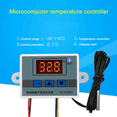 thumbnail image 6 of 3X XH-W3002 Microcomputer Digital Thermostat 12V 120W with Probe Heat Cool Temp Thermostat Control Switch, 6 of 8