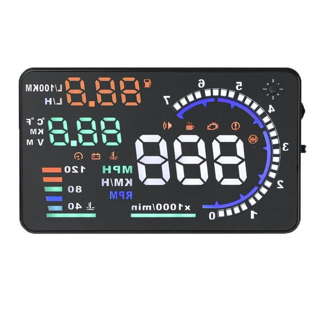 Monitor De Voltaje De De Advertencia De A8 KMH A8 KMH De 5.5 "para Automóvil Baoblaze Cabeza hasta la exhibición del coche