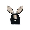 thumbnail image 2 of Easter Cute Bunny Ear Knit Pet Hat for Cats and Dogs - Winter Warm Headwear in Black, Adorable Rabbits Ear Decorative Accessory for Small to Medium Pets, 1Pcs Size Large Black Size:L, 2 of 5