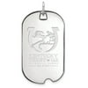 Logoart Sterling Silver Kentucky Derby Large Dog Tag Pendant Necklace Pendant