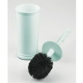 thumbnail image 5 of mDesign Plastic Compact Bathroom Toilet Bowl Brush and Holder - Mint Green, 5 of 8