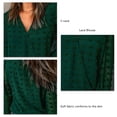 thumbnail image 1 of Top De Manga Larga De Encaje Para Mujer, Blusa De Encaje Suave, Elegante, Cómoda Y Transpirable Para Ir De Compras ANGGREK AA1711, 1 of 6