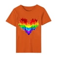 thumbnail image 7 of Dovford Pride Shirt Women Rainbow Graphic Tee Love Love Print T-Shirt LGBT Equality Shirts Short Sleeve Tops, 7 of 7