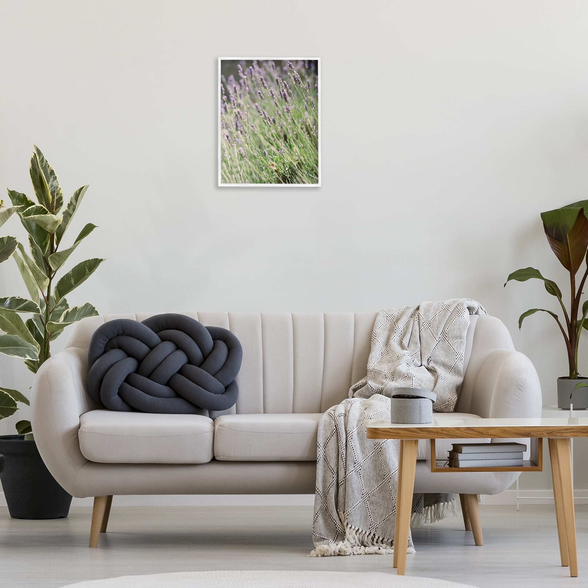Stupell Industries Country Lilac Garden Botanical & Floral Photography White Framed Art Print Wall Art, 16 x 20