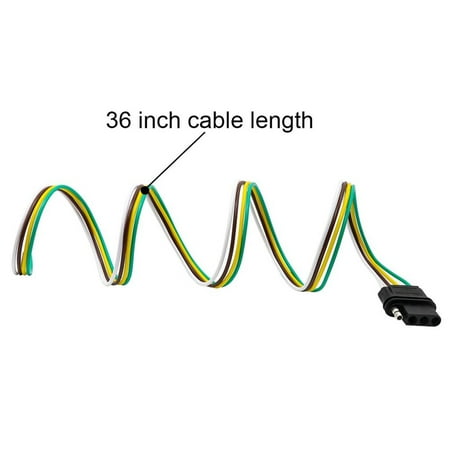 4-way Flat Output Connects Splices Into Trailer Wiring Connection To