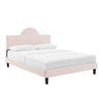 thumbnail image 2 of Modway Soleil Performance Velvet Twin Bed in Pink, 2 of 10