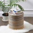 thumbnail image 3 of Home Square 17.5" Round Rattan Stool in Kubu Gray - Set of 3, 3 of 7