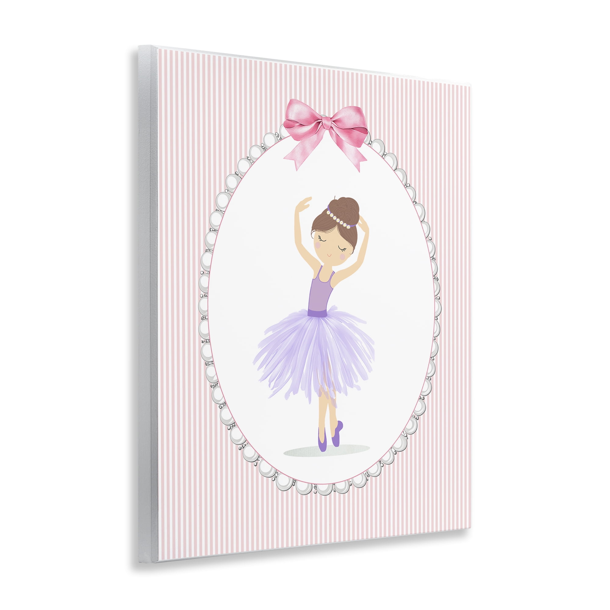 Stupell Industries Graceful Dance on Stripes Wall Plaque Art, design by Christine Simpson Art