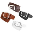 thumbnail image 6 of unbranded  4 Pcs Casual Brown Belt for Men and Women Waist but Men's Women's Miss, 6 of 8