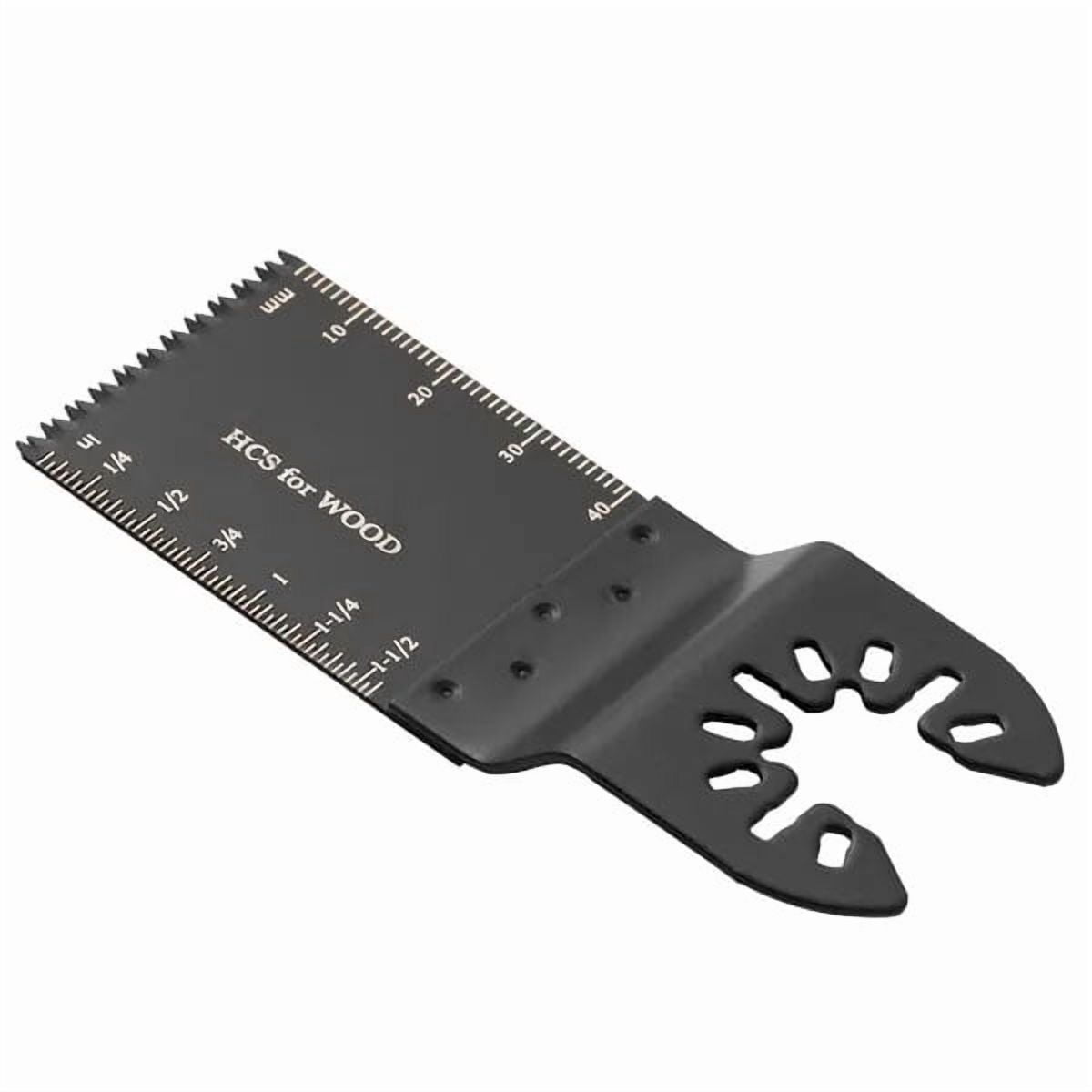 100PCS Oscillating Saw Blades, Quick Release Multitool Blades Kit, HCS Tool Blades for Wood Plastic, Compatible with Dewalt Dremel Fein Worx Bosch Makita Milwaukee