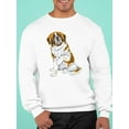 thumbnail image 2 of Dog Saint Bernard. Sweatshirt Men -Image by Shutterstock, Male 3X-Large, 2 of 4