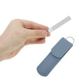 thumbnail image 4 of Unique Bargains Glass Multifunctional Nail File with Leather Pouch 1 Set Blue, 4 of 6