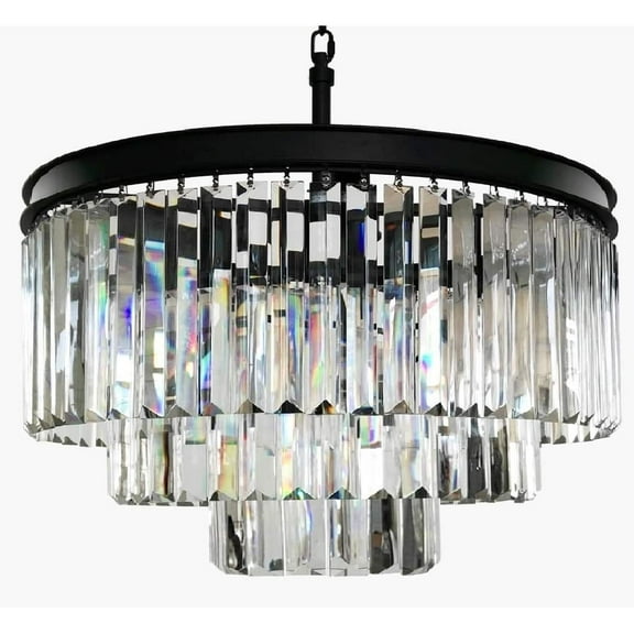 USUT 6-Light Modern Contemporary Crystal Chandelier Ceiling Light Pendant