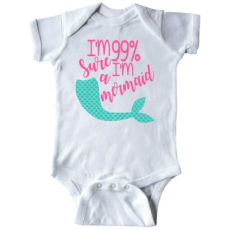

Inktastic I m 99 Percent Sure I m a Mermaid Gift Baby Boy or Baby Girl Bodysuit