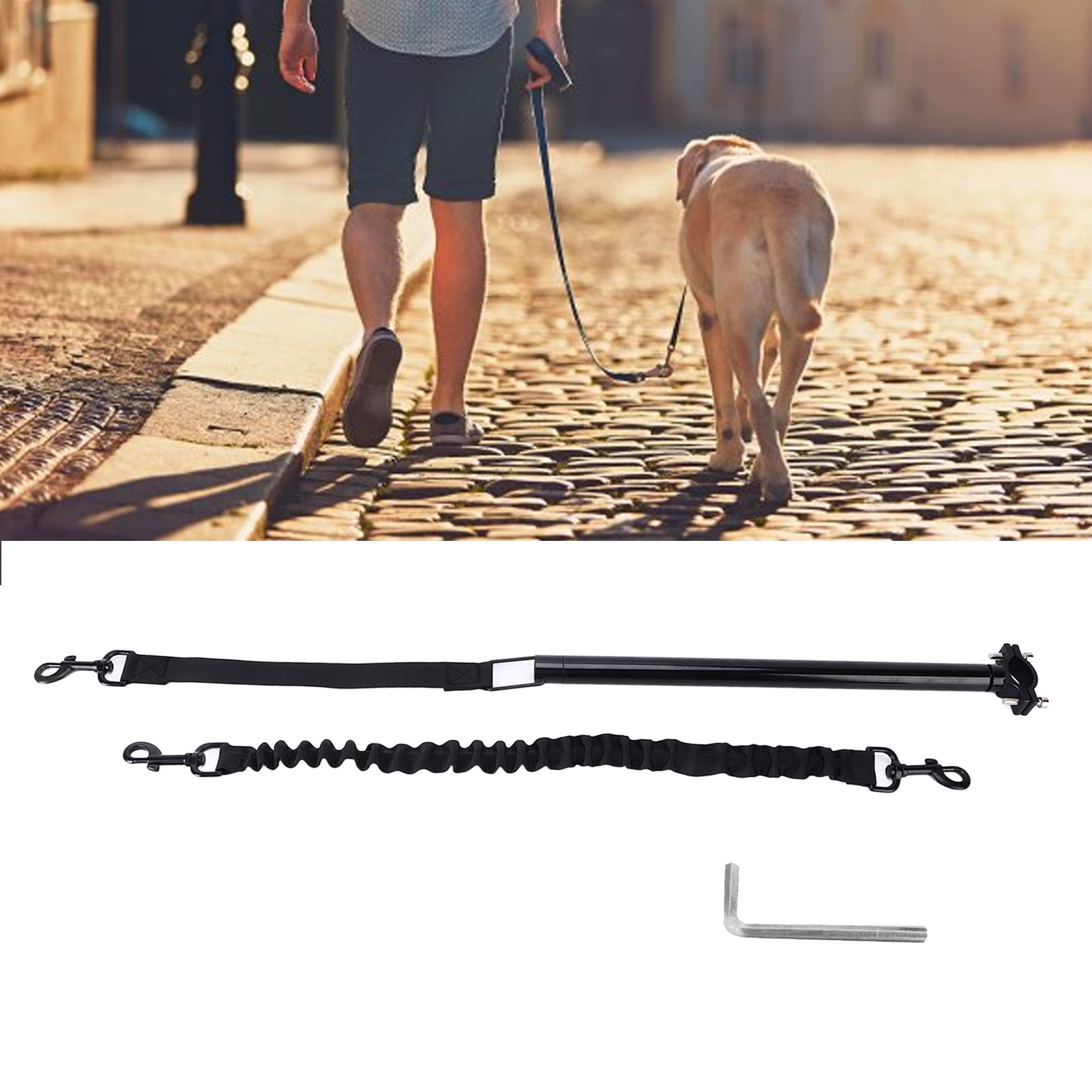 Dog bike leash walmart sales