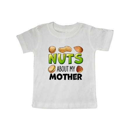 

Inktastic Nuts About My Mother Peanut Almond Pistachio Gift Baby Boy or Baby Girl T-Shirt