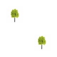 thumbnail image 3 of Yuarrent 20 Uds. Modelo de decoración de casa de árbol, diseño de construcción, paisaje de ferrocarril, planta de plástico, juguetes para niños, 4cm 2piezas Yuarrent CBP446116, 3 of 5