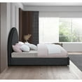 thumbnail image 5 of Meridian Furniture Milo Black Fabric Queen Bed, 5 of 7