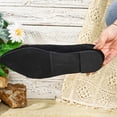 thumbnail image 5 of Ladies 2026 Summer Flat Shoes Solid Color Pointed Toe Metal Buckle Accent Soft Sole Slip On Lightweight Cushioned Orthopedic Arch Support Wide Toe Box Comfort Walking Daily Footwear Black 41, 5 of 9