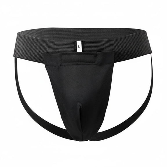 Solace Groin Protector Athletic Cup Boxing Protector with Removable Plastic Cup Hard Outer Shell Shock Absorption Impact Resistance Cotton Rubber for Men Women Unisex Suitable for Training