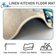 thumbnail image 5 of Summer Blue Sea Chairs Beach Decorative Kitchen Rugs Set of 2, Ocean Seagull Sailboat Kitchen Mat Coastal Non-Slip Floor Mat, Nautical Home Kitchen Decorations 17x30 and 17x47 Inch, 5 of 6