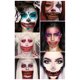thumbnail image 5 of Tatuaje temporal también pegatina cicatrices Terror Halloween patrón boca pegatinas maquillaje etapa Meterk Multicolor, 5 of 6