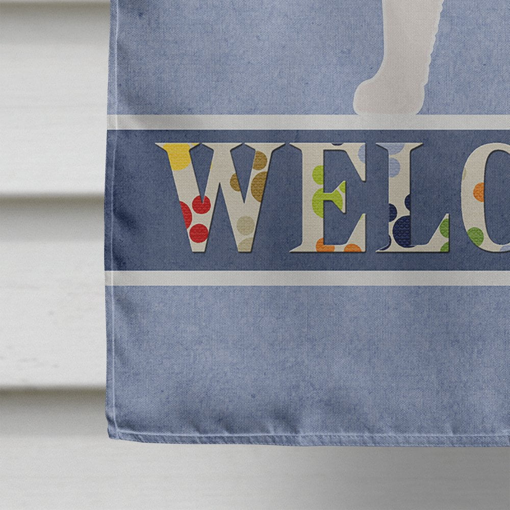 Carolines Treasures BB5494CHF Grand Basset Griffon Vendeen Welcome Flag Canvas House Size  Large multicolor