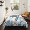 thumbnail image 4 of Ocean Turtle Large Tapestry for Bedroom Wall Hanging Tapestry, Coastal Coral Seagrass Starfish Ceiling Backdrop Tapestries Poster Blanket Wall Decor for Teens Room Living Room Dorm 100" x 59", 4 of 8