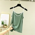 thumbnail image 2 of CYRBOKO Women's Pullover Tank Tops, Summer Breathable Sleeveless V-Neck Spaghetti strap top Mint Green Size XL, 2 of 3