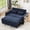 Blue, variant on 61.4 Inch Pull-Out Sofa Bed with USB Ports and Cup Holders, Convertible Loveseat with Adjustable Backrest for Living Room, Apartment, Guest Room, Grey