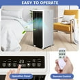 thumbnail image 4 of TROPOW 3-in-1 Portable Air Conditioners with Built-in Dehumidifier Function, Fan Mode, Remote Control, Complete Window Mount Exhaust Kit for Room, Dorm, Office Quiet AC Unit, 8,000 BTU, 4 of 7
