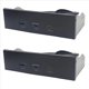thumbnail image 1 of 2X Panel Frontal USB para PC 2 Puertos USB 3.2 GEN1 5 Gbps + 1 Puerto TYPE-C 10 Gbps/20 Gbps Hub para Bahía de Unidad de Disquete de 5,25 Pulgadas de Escritorio, 1 of 5