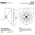 thumbnail image 2 of *2 Pack - Kohler Chrome - Rally®1.75 gpm multifunction showerhead K-R21497-G-CP, 2 of 7