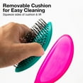 thumbnail image 3 of Olivia Garden OG Brush Detangler, removable cushion, scalp hugging shape massages the scalp, for wet or dry hair, for women, men and children, Medium to thick hair, Purple, 3 of 5