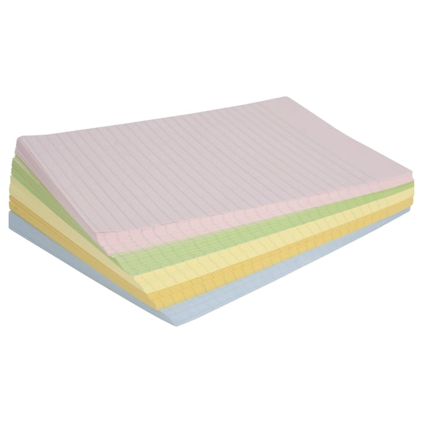 Papel de exhibición con rayas School Smart, 8-1/2" x 11", 20 lb, colores surtidos, paquete de 500