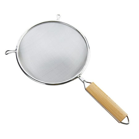 

Stainless Steel Kitchen Sieves - Sieves with Handles - Flour Sieve Household Sieve meshed Kitchen Sieve - as shown 18cm