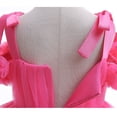 thumbnail image 7 of Toddler Baby Girls Off Shoulder Dress Ruffle Tulle Wedding Pageant Birthday Flower Girl Dress 1-6T, 7 of 7