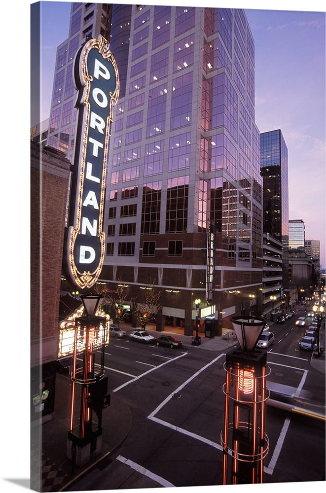 Great Big Canvas Portland Sign On Schnitzer Auditorium In Downtown Portland Oregon Canvas Wall Art Walmart Com Walmart Com