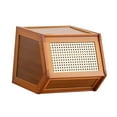 thumbnail image 4 of Elodie Desktop Organizer Cabinet Bamboo with Ventilate Door for Cosmetic Book Spice Coffee 35cm, 4 of 8