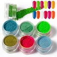 thumbnail image 4 of 30 colores pigmento en polvo para uñas polvo fluorescente para uñas pigmento en polvo iridiscente polvo para uñas para arte de uñas Rojo Verde, 4 of 5