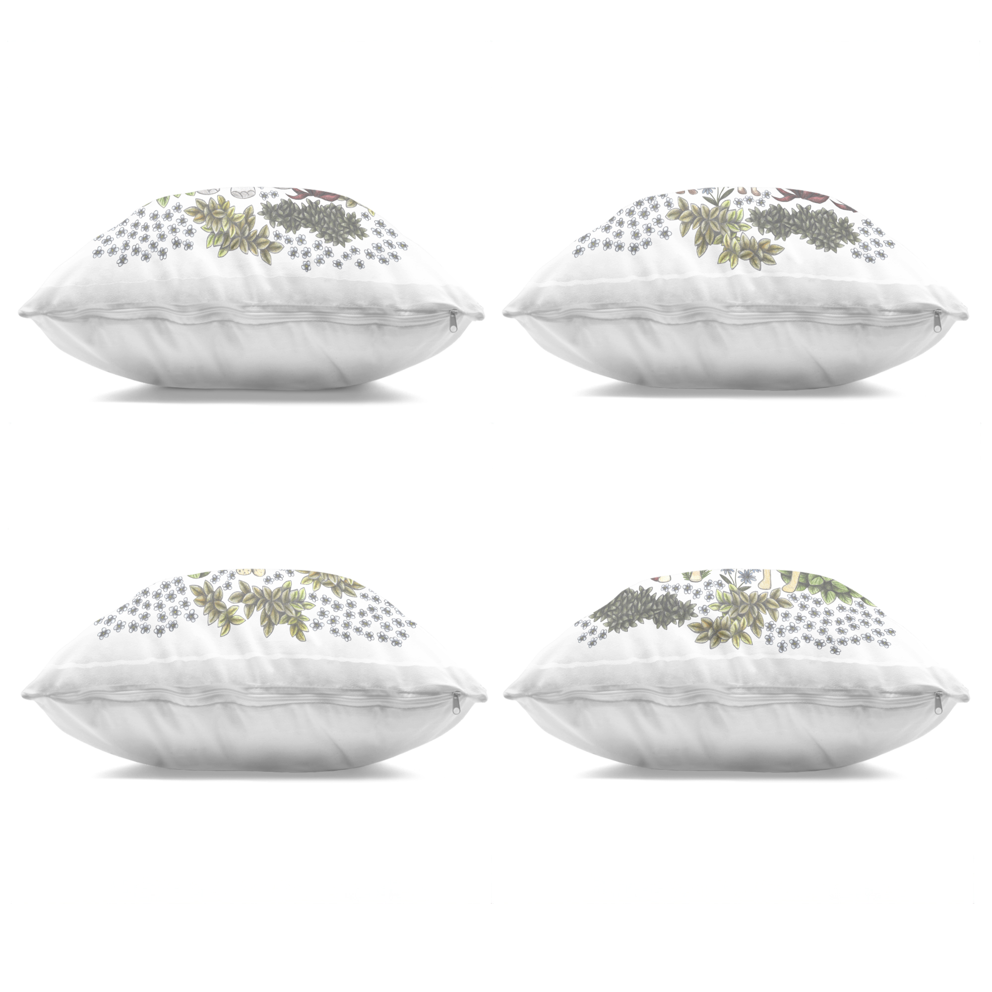 Stupell Industries Jungle Wildlife & Botanicals 4 Piece Decorative Printed Throw Pillow Set, design by Cecilia Battaini