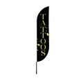 thumbnail image 4 of Tattoos Feather Flag(11.5Feetx2.5Feet) By Dreamcontroller | Outdoor Business Advertising Tall Flag | Weather-Resistant Knitted Swooper Flag | Made In Usa | Hd Print (Flag Only), 4 of 4