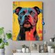 thumbnail image 4 of Qisvanset 12x16 Inch Colorful Pitbull Dog Canvas Wall Art, Abstract Vibrant Pet Portrait Modern Home Wall Decor, 4 of 8