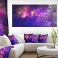 thumbnail image 1 of Clear Purple Starry Fractal Sky - Abstract Canvas Art Print, 1 of 3