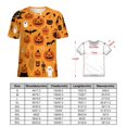 thumbnail image 2 of Halloween Ghosts Horror Pumpkin T Shirts Basic T-Shirt Short Sleeve Ladies Tee Shirt Summer Graphic Clothing, 2 of 6